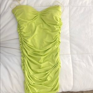 Oh Polly Neon Green Dress size UK 8 US 4